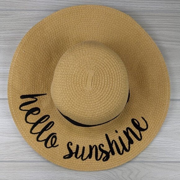 🔆 "hello sunshine" Beach Sun Hat - Picture 3 of 6